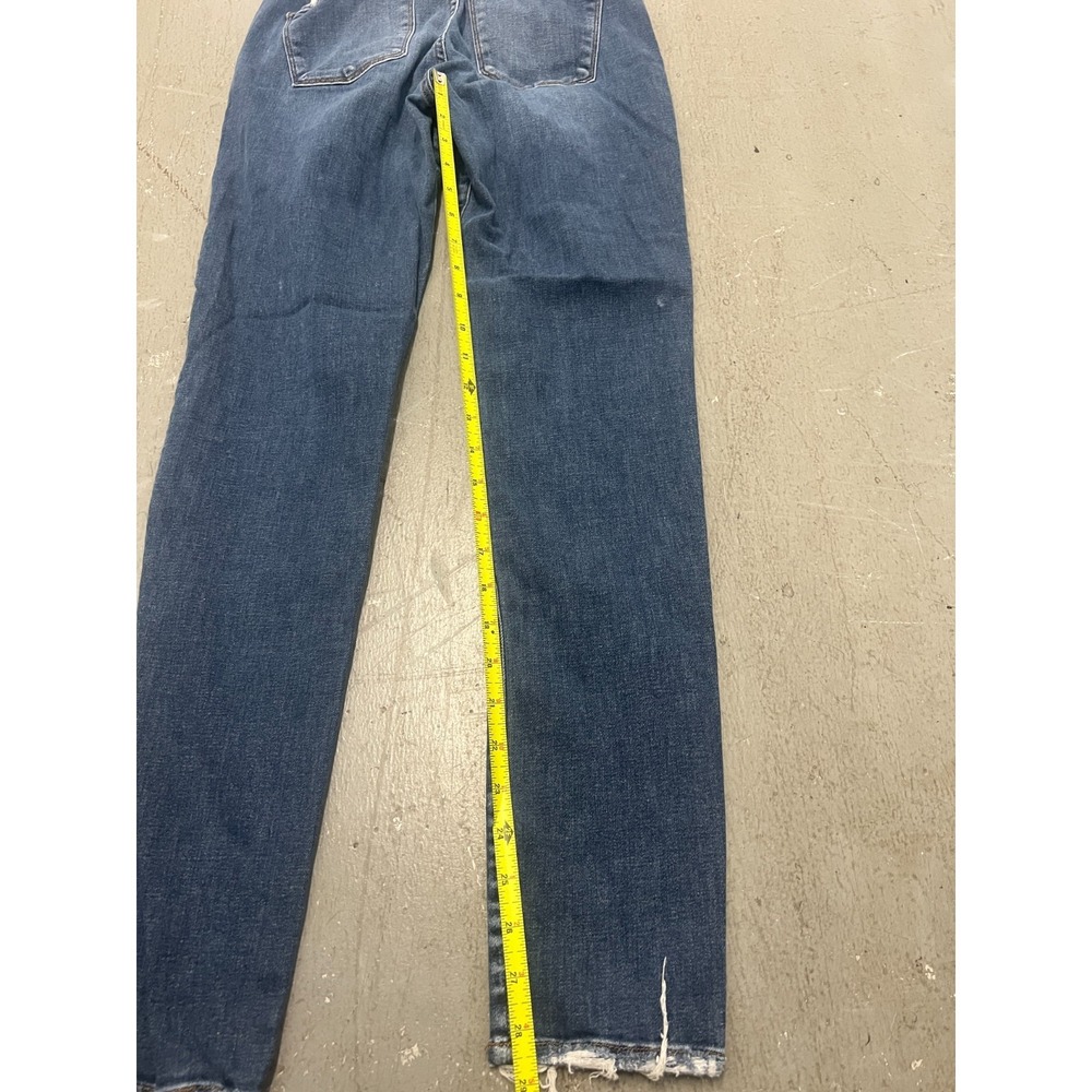 Flying Monkey Jeans Womens 28 Blue Denim Medium Wash Straight Leg Zip Fly Retro - Picture 6 of 8